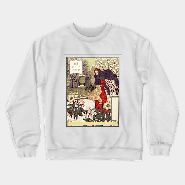 December - Belle Jardiniere Crewneck Sweatshirt by WAITE-SMITH VINTAGE ART